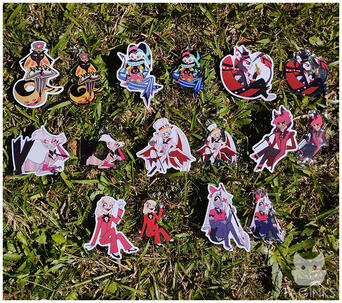 Hazbin Hotel and Helluva Boss Charms and Stickers